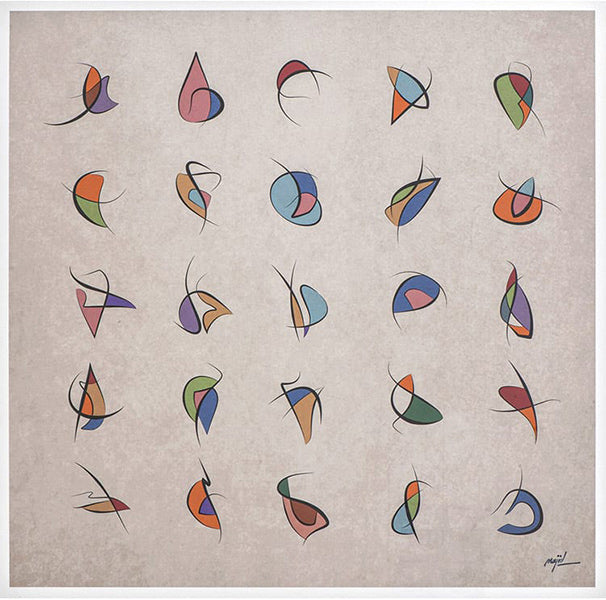 Fifty Shapes of Color (Diptych)