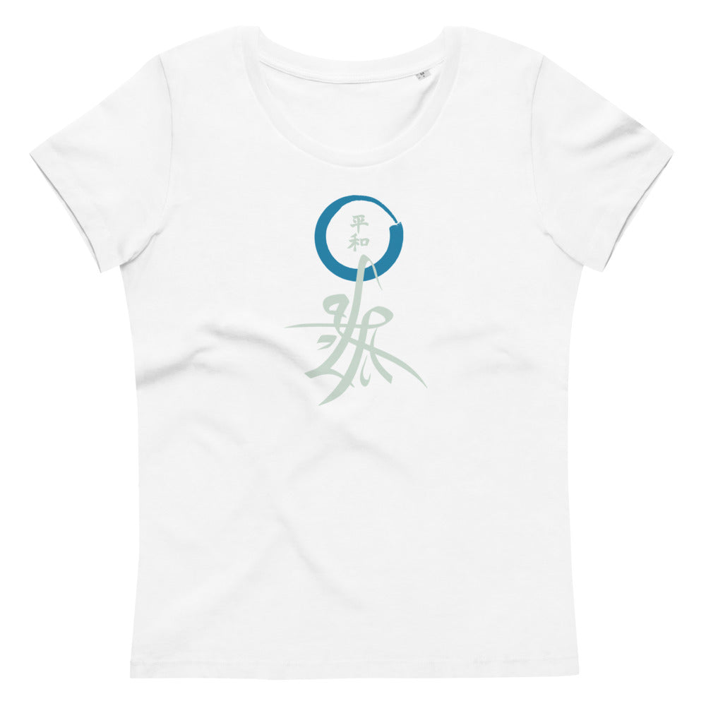 Peace 2 - Women's fitted organic cotton tee